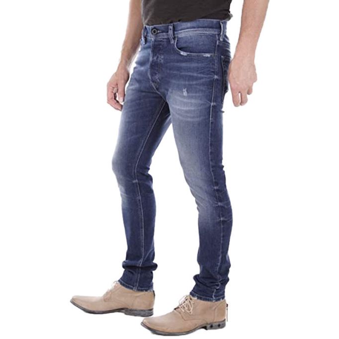 ディーゼル テッパー R39m0 メンズ デニム ジーンズ レギュラー フィット ストレートレッグ カジュアル ブルー パンツ