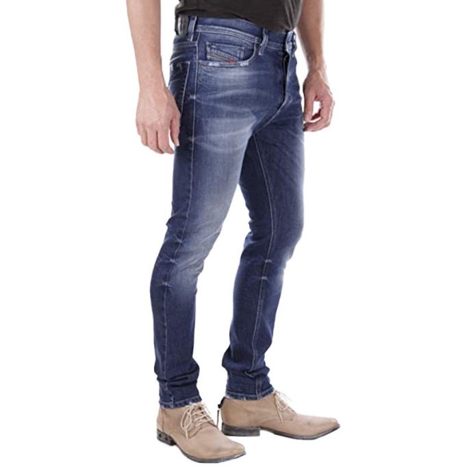 ディーゼル テッパー R39m0 メンズ デニム ジーンズ レギュラー フィット ストレートレッグ カジュアル ブルー パンツ
