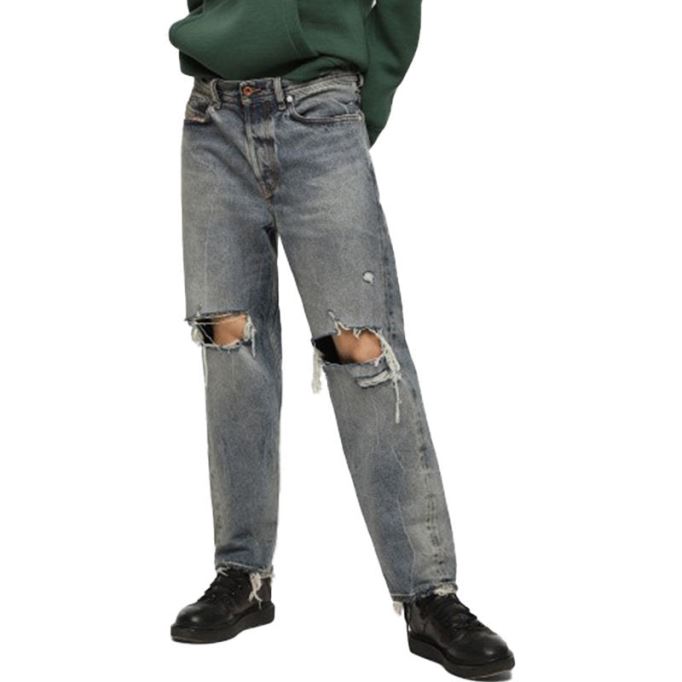 ディーゼル ダグ Xp 084zs メンズ ジーンズ レギュラー ストレート ディストレス ブルー デニム製