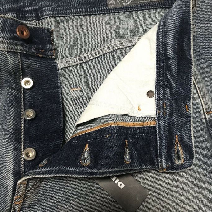 ディーゼル ダグ Xp 084zs メンズ ジーンズ レギュラー ストレート ディストレス ブルー デニム製