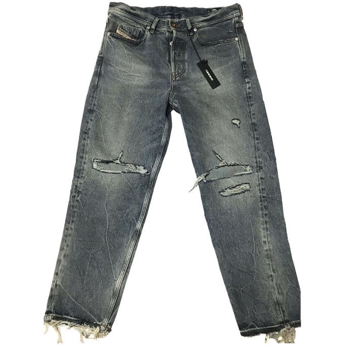 ディーゼル ダグ Xp 084zs メンズ ジーンズ レギュラー ストレート ディストレス ブルー デニム製