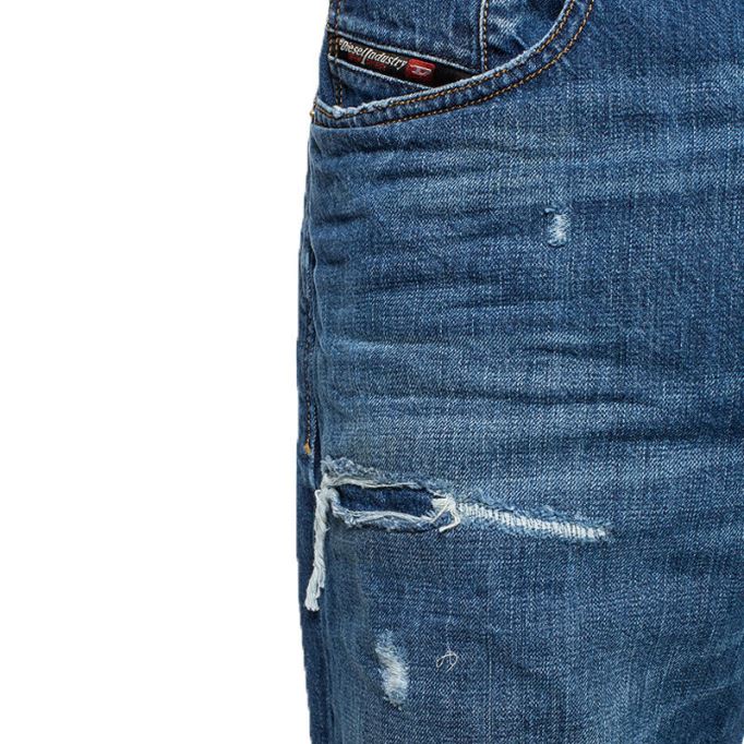 D Kodeck 080ah メンズ デニム ジーンズ レギュラー ダメージ フェード トラウザー ディーゼル