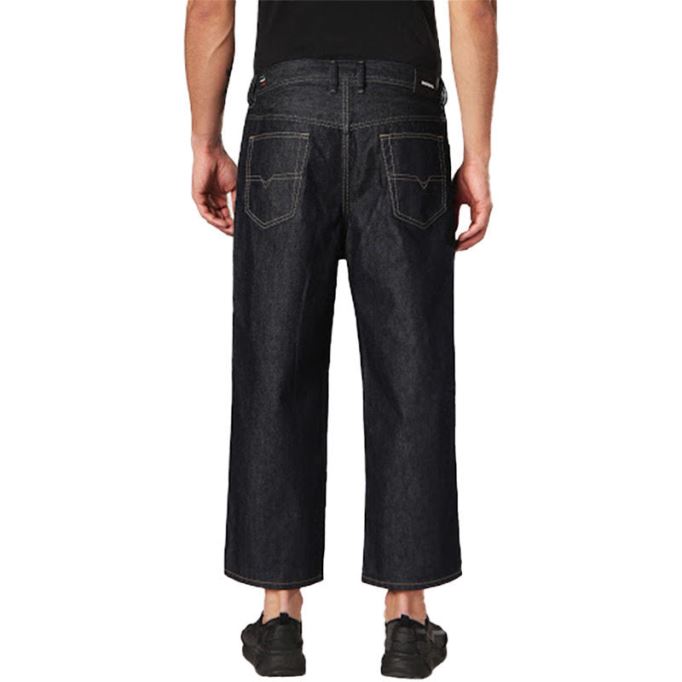 ディーゼル フリップ 0088z メンズ デニム ジーンズ コンフォート ストレート トラウザー パンツ ダークブルー