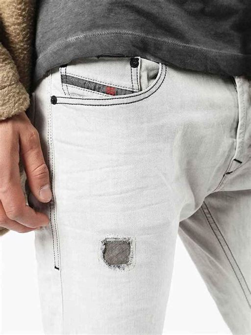 Tepphar 0676m メンズ デニム コットン カジュアル ストレッチ ジーンズ スリムフィット キャロット ディーゼル