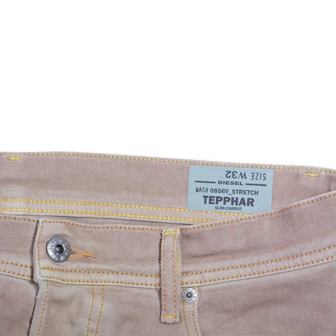 ディーゼル テッパー 0856y メンズ デニム コットン カジュアル ストレッチ ジーンズ スリムフィット キャロット