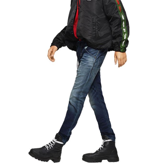 ディーゼル クローリー 069h メンズ デニム ジョギング ジーンズ スリムフィット カジュアル リラックス スウェット パンツ