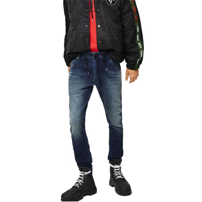 ディーゼル クローリー 069h メンズ デニム ジョギング ジーンズ スリムフィット カジュアル リラックス スウェット パンツ