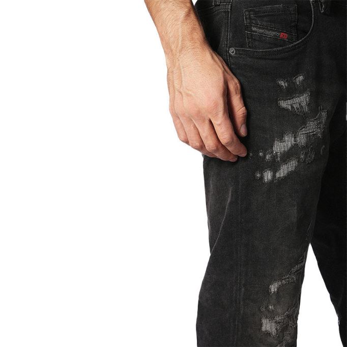 ディーゼル ラーキー Beex 0688w メンズ デニム ジーンズ レギュラーフィット テーパードレッグ カジュアルパンツ