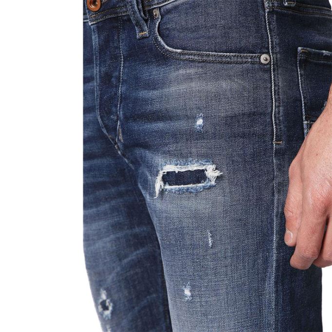 ディーゼル ラーキー 084qt メンズ デニム ジーンズ カジュアル ストレッチ レギュラー テーパード トラウザーズ