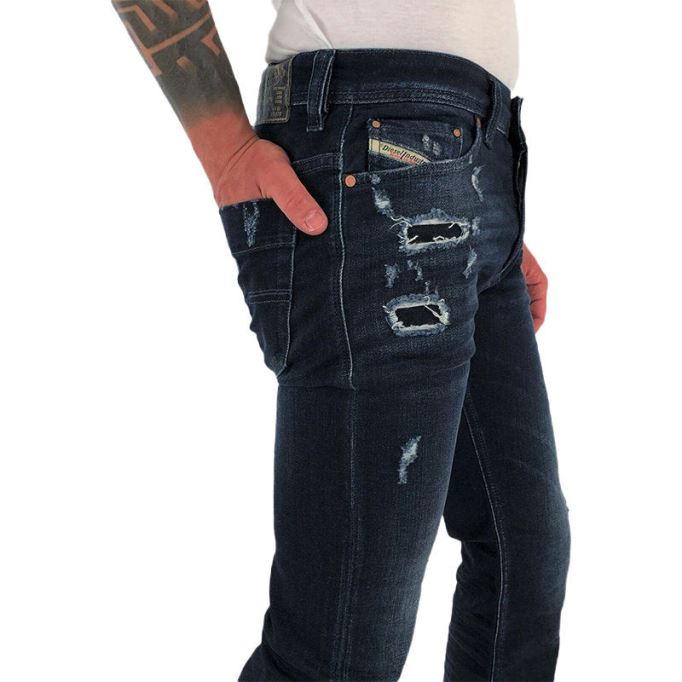 ディーゼル サファード Rf48n メンズ デニム ジーンズ カジュアル ストレッチ レギュラー スリム ストレート トラウザー