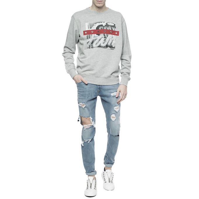 Deepzip 084nu メンズ ジーンズ デニム ストレッチ スリム キャロット フィット カジュアル パンツ ディーゼル