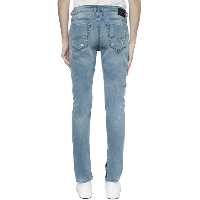 Deepzip 084nu メンズ ジーンズ デニム ストレッチ スリム キャロット フィット カジュアル パンツ ディーゼル