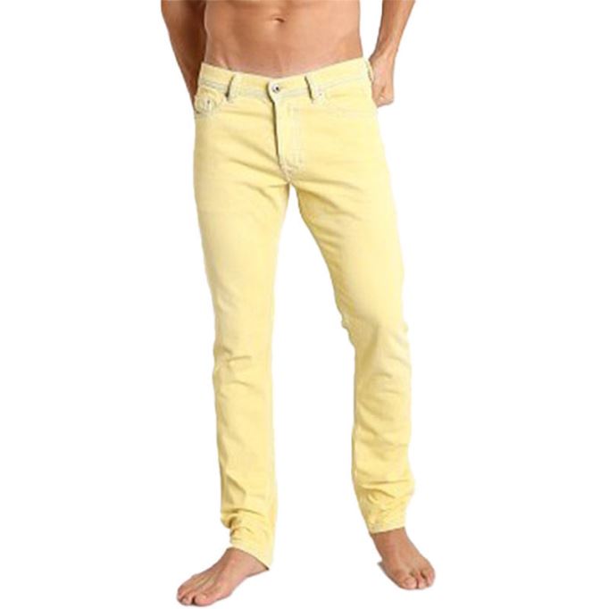 Tepphar 0850y メンズ ジーンズ デニム コットン スリム キャロット フィット カジュアル パンツ トラウザー ディーゼル