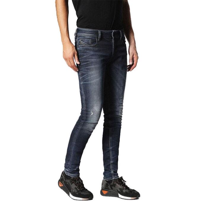 Sleenkar 084jm メンズ デニム ジーンズ カジュアル ストレッチ スリム スキニー フィット トラウザーズ ディーゼル