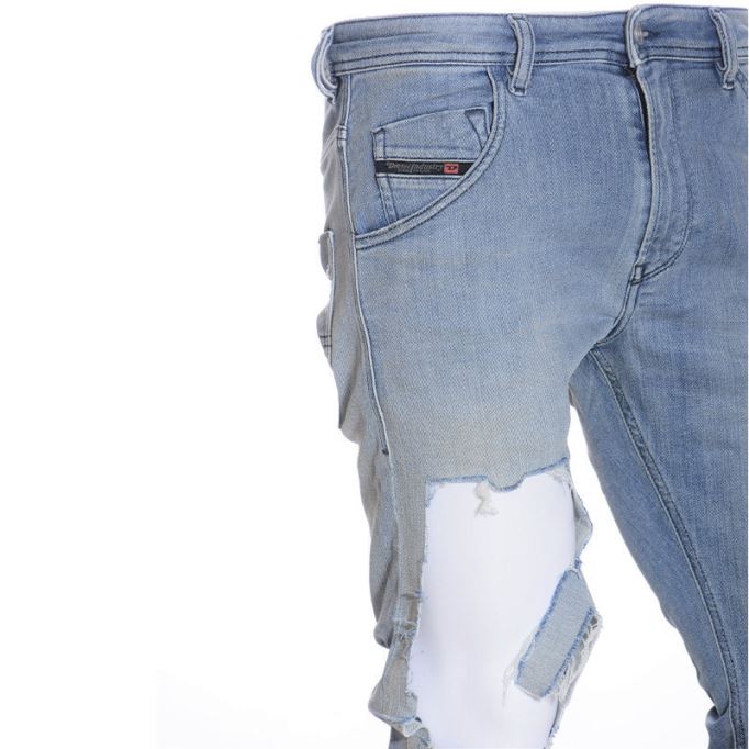 ディーゼル クローリー T 087ab メンズ デニム スウェットパンツ ジョグジーンズ ストレッチ スリムフィット キャロット