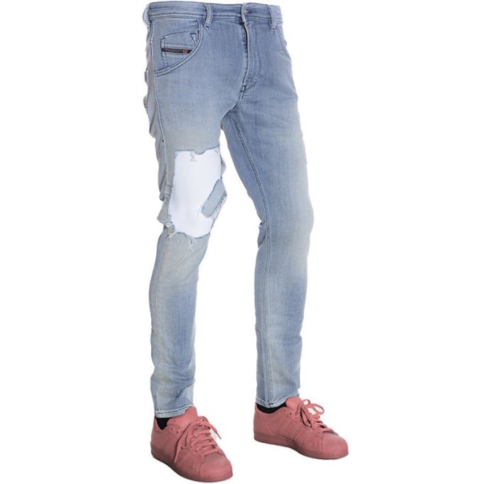 ディーゼル クローリー T 087ab メンズ デニム スウェットパンツ ジョグジーンズ ストレッチ スリムフィット キャロット