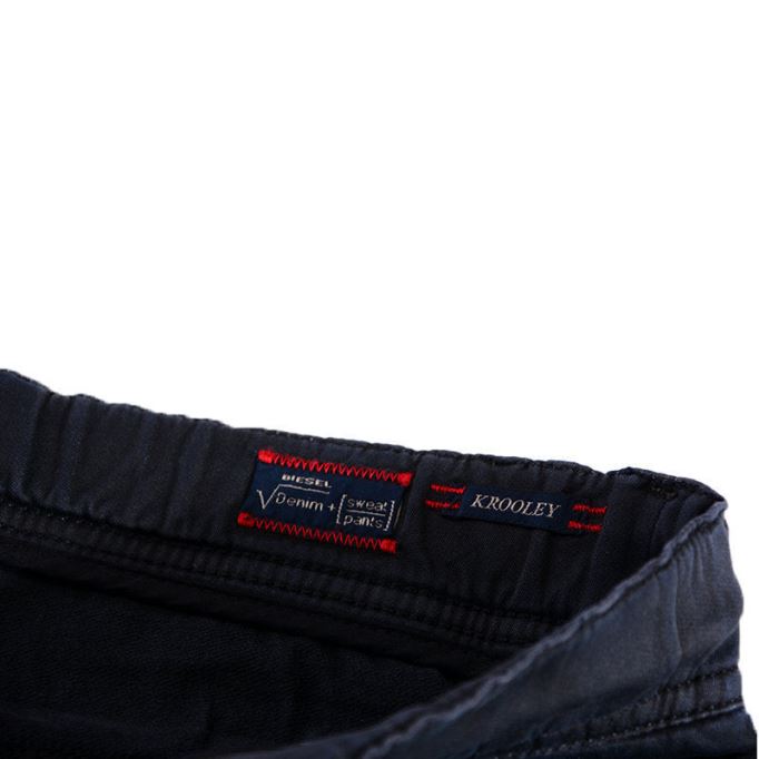Krooley Ne 0670m 81e メンズ デニム スウェット ジョグジーンズ レギュラーフィット テーパード フェード ディーゼル