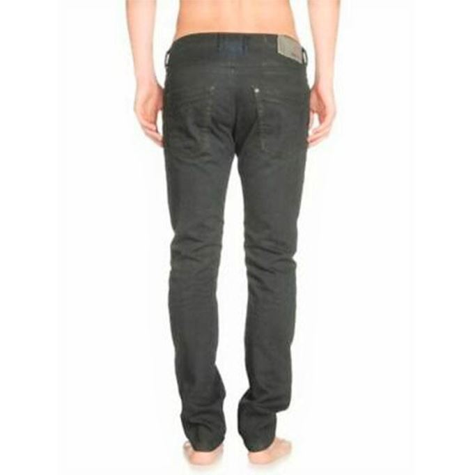 Krayver 0816v メンズ ジーンズ デニム ストレッチ レギュラー スリム キャロット フィット トラウザーズ ディーゼル