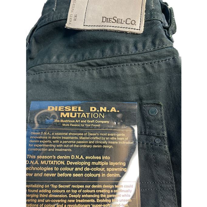 Krayver 0816v メンズ ジーンズ デニム ストレッチ レギュラー スリム キャロット フィット トラウザーズ ディーゼル