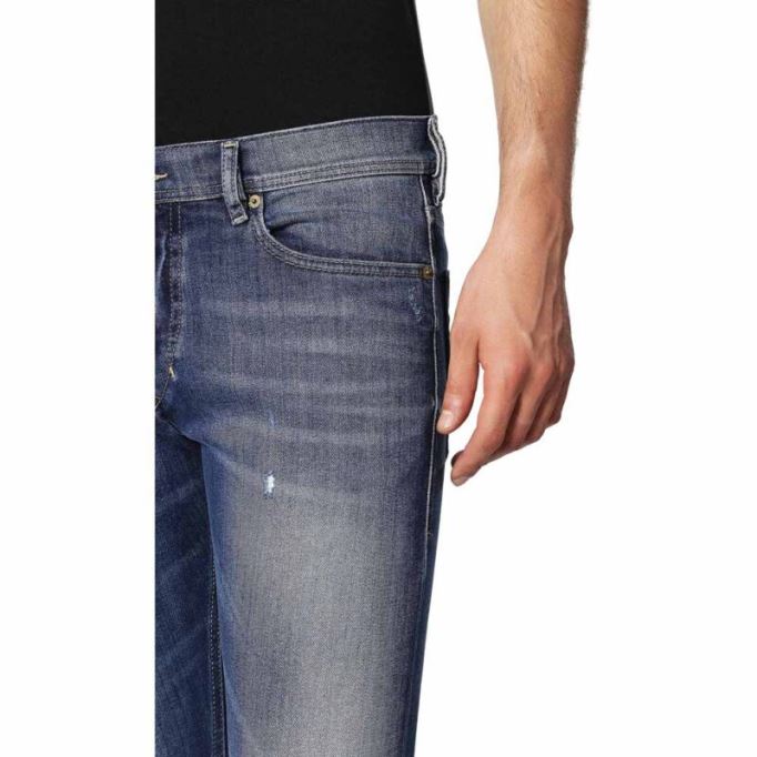 ディーゼル テッパー 084gg メンズ デニム ジーンズ ディストレスト ストレッチ スリム フィット キャロット