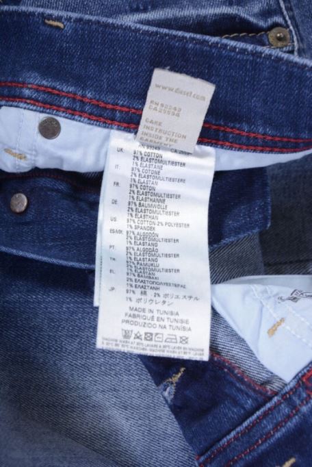 ディーゼル テッパー 084gg メンズ デニム ジーンズ ディストレスト ストレッチ スリム フィット キャロット