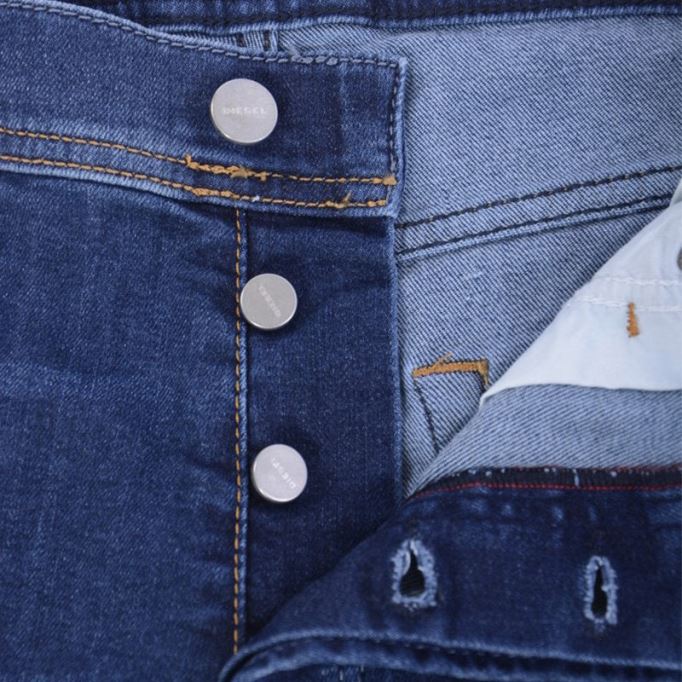 ディーゼル テッパー 0688a メンズ デニム ジーンズ ディストレスト ストレッチ プレーン スリム フィット キャロット