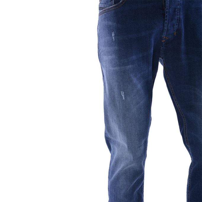 ディーゼル テッパー 0688a メンズ デニム ジーンズ ディストレスト ストレッチ プレーン スリム フィット キャロット