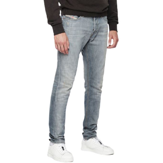 Tepphar 084uk メンズ デニム ジーンズ スリムフィット キャロット カジュアル デニム パンツ リヨセル ディーゼル