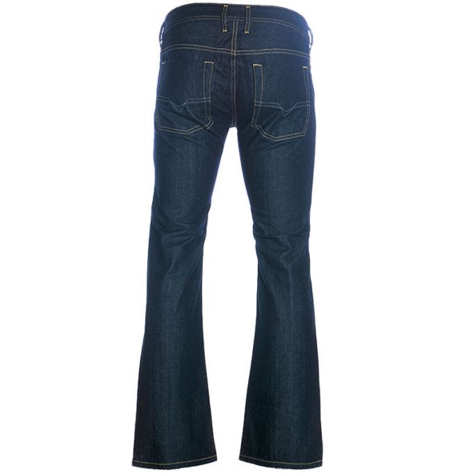 ディーゼル メンズ ジーンズ デニム レギュラー ブーツカット フィット カジュアル パンツ インディゴ パンツ