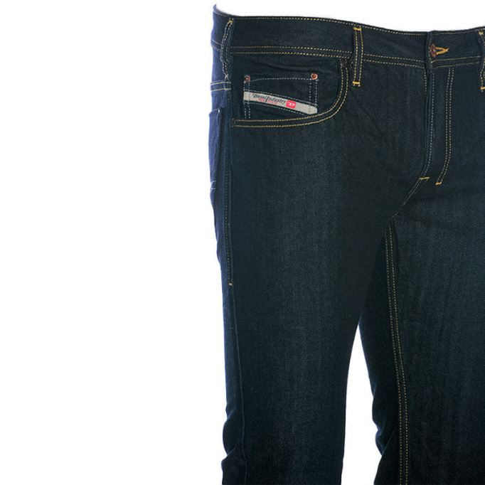 ディーゼル メンズ ジーンズ デニム レギュラー ブーツカット フィット カジュアル パンツ インディゴ パンツ