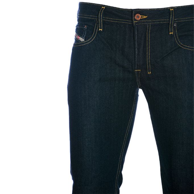 ディーゼル メンズ ジーンズ デニム レギュラー ブーツカット フィット カジュアル パンツ インディゴ パンツ