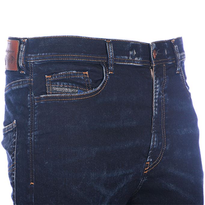 メンズ ジーンズ デニム レギュラー スリムフィット カジュアルパンツ ダークブルー ズボン ディーゼル