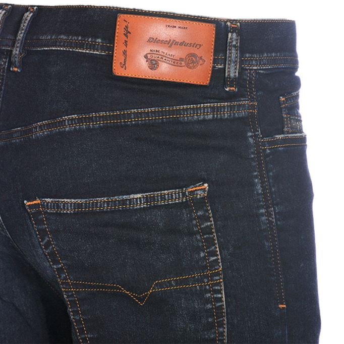 デニム メンズ デニムジーンズ レギュラー スリムフィット カジュアルパンツ ダークブルー ズボン