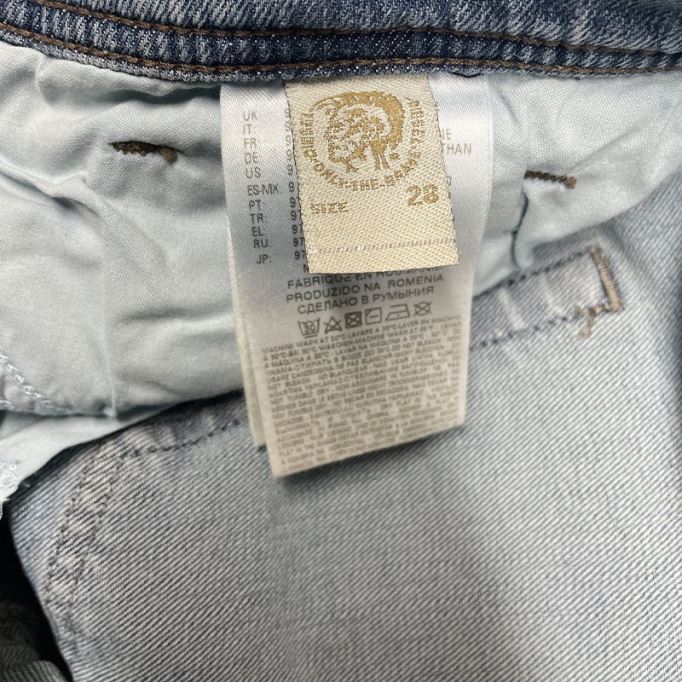 ディーゼル テッパー 0687v メンズ スリムフィット キャロット ジーンズ デニム コットン ストレッチ ボタンフライ