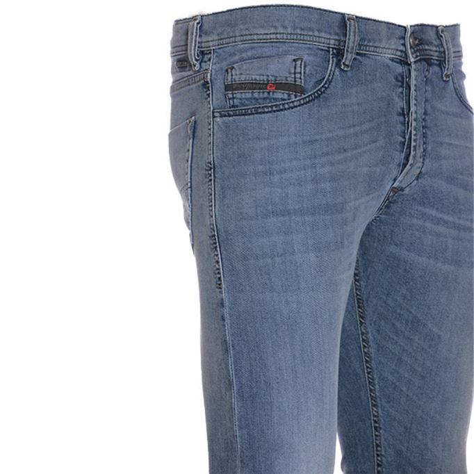 ディーゼル テッパー 0687v メンズ スリムフィット キャロット ジーンズ デニム コットン ストレッチ ボタンフライ