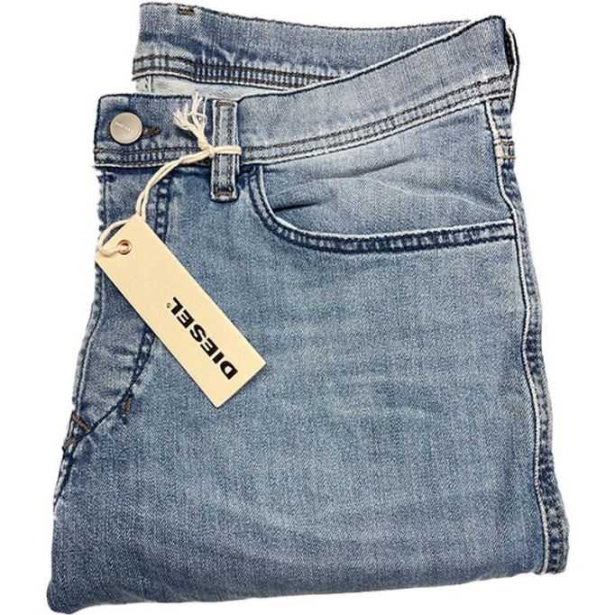 ディーゼル テッパー 0687v メンズ スリムフィット キャロット ジーンズ デニム コットン ストレッチ ボタンフライ