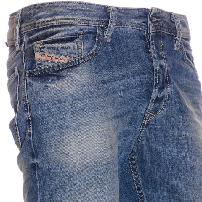 ディーゼル ウェイキー 0840l メンズ ジーンズ デニム レギュラー ストレート フィット カジュアル トラウザーズ コットン