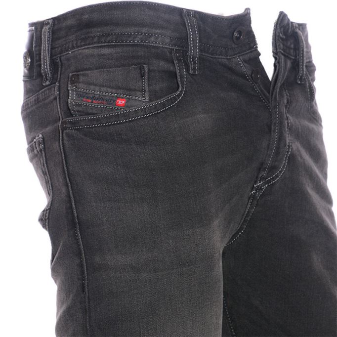 バスター ストレッチャー U822r デニム メンズ ジーンズ カジュアル レギュラー スリム テーパード トラウザー ディーゼル