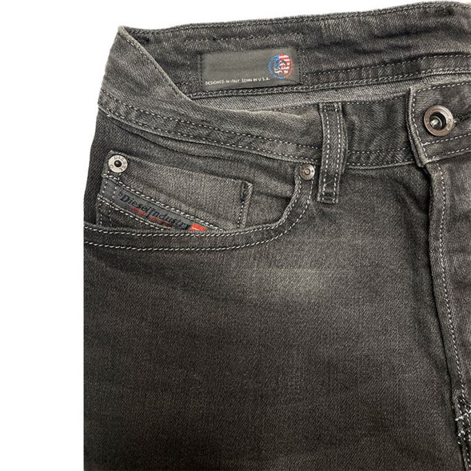 バスター ストレッチャー U822r デニム メンズ ジーンズ カジュアル レギュラー スリム テーパード トラウザー ディーゼル