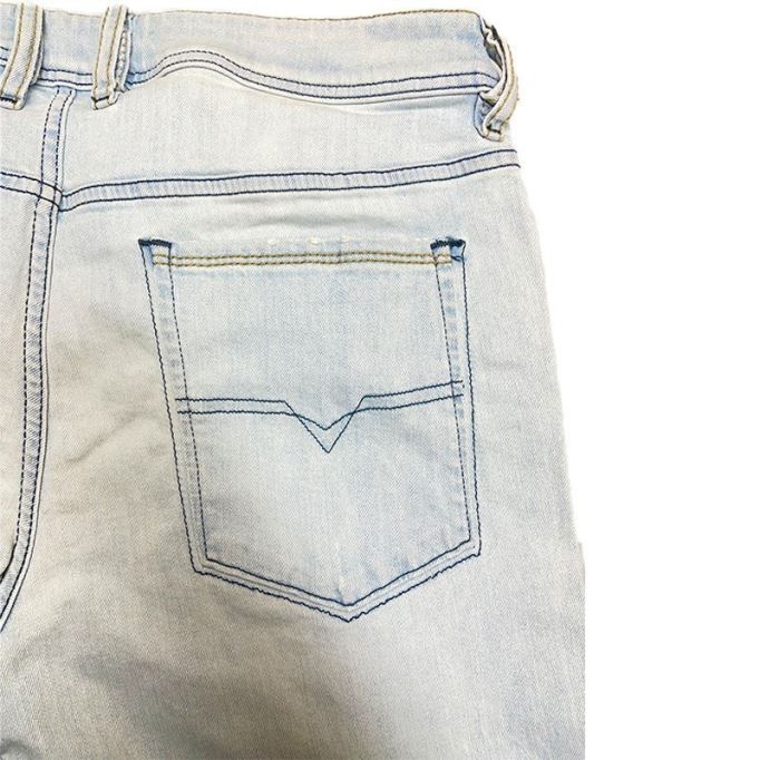 Sleenker 0689l メンズ ジーンズ ダメージ加工デニム ストレッチコットン スリム スキニーフィット ディーゼル