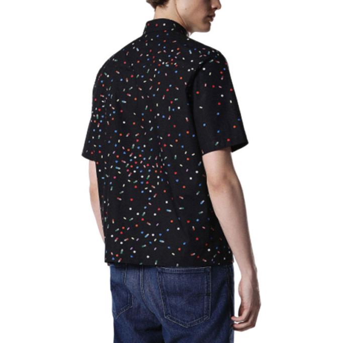 ディーゼル Sアート 0paqj メンズ シャツ 半袖 カジュアル サマー アウトウェア コットン シャツ