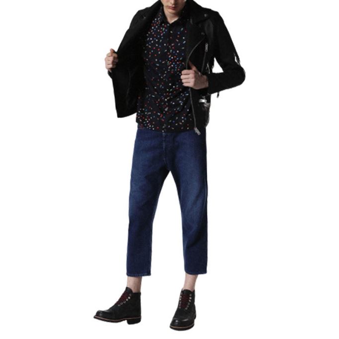 ディーゼル Sアート 0paqj メンズ シャツ 半袖 カジュアル サマー アウトウェア コットン シャツ