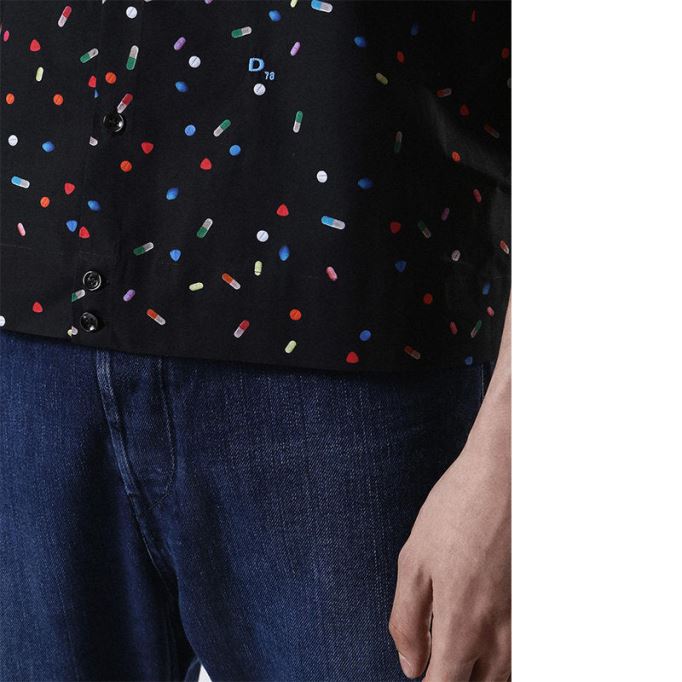 ディーゼル Sアート 0paqj メンズ シャツ 半袖 カジュアル サマー アウトウェア コットン シャツ