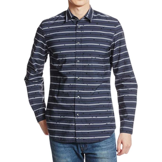 S 衰退 0nax メンズ シャツ 長袖 スリムフィット カジュアル サマー トップス ディーゼル