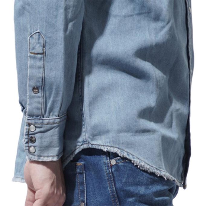 ディーゼル ディールーク 0easj メンズ デニムシャツ 長袖 夏 カジュアル コットンシャツ