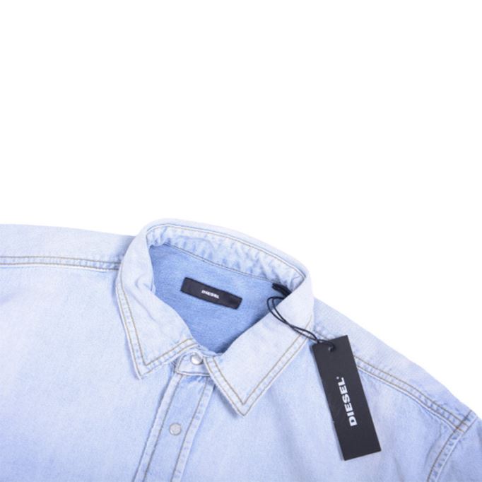 ディーゼル ディールーク シュミーズ 0ガルー メンズ デニムシャツ 長袖 カジュアル ウエスタンシャツ