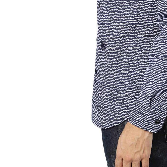 S Duny 100 メンズ シャツ 長袖 レギュラーフィット ソフトコットン カミシアシャツ ディーゼル