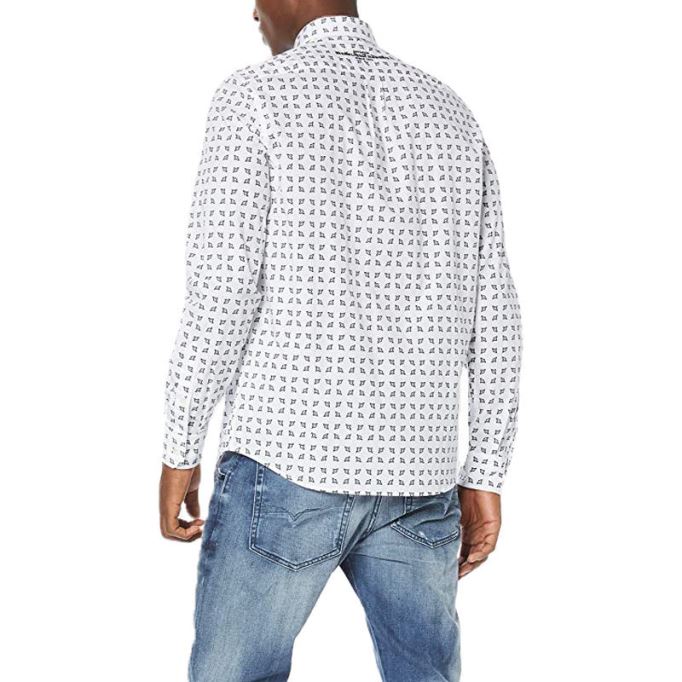 ディーゼル シャツ S アクラ メンズ 長袖 スリムフィット シャツ ソフト コットン カミシア M～l