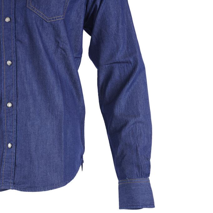 ディーゼル New Sonora E 0bamp メンズ デニムシャツ 長袖 カジュアル 無地 青シャツ