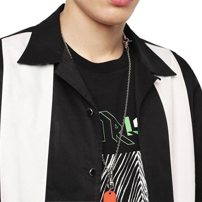 ディーゼル シャツ S キンギ メンズ レギュラー フィット カジュアル コットン 半袖 アウター 夏